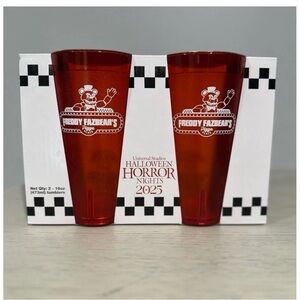 Freddy Fazbear’s Pizza Place drinking cups NEW HHN 2025 Universal Studios